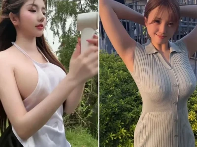Sự thật về hình ảnh hot girl ngực khủng thả rông gây bão